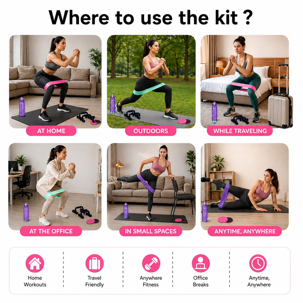 SOLEURA - 28-Day Home Fitness Kit For Women [Beginners]